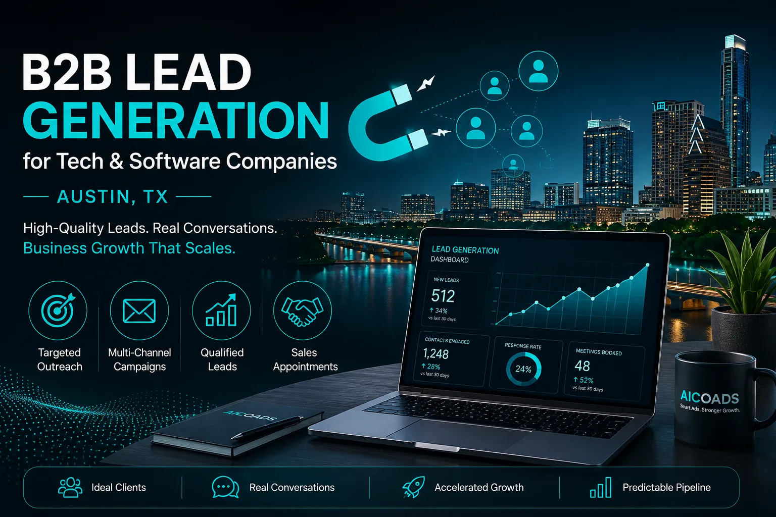 Featured image for B2B lead generation for tech and software companies in Austin TX