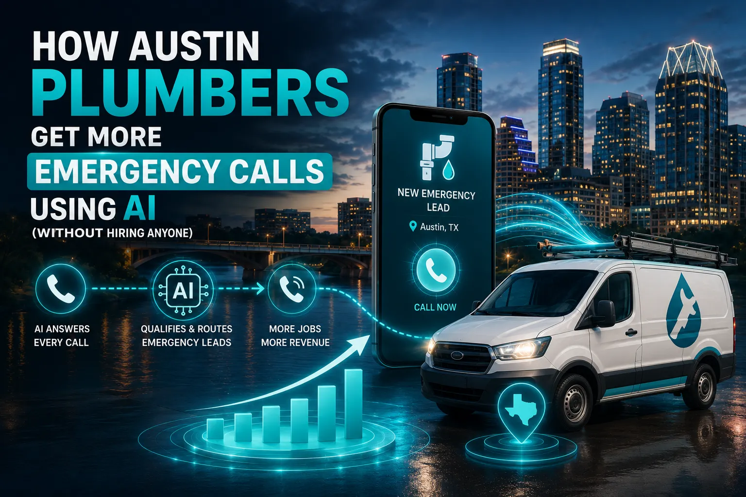 Austin plumbers using AI to get more emergency calls with automated lead qualification and booking