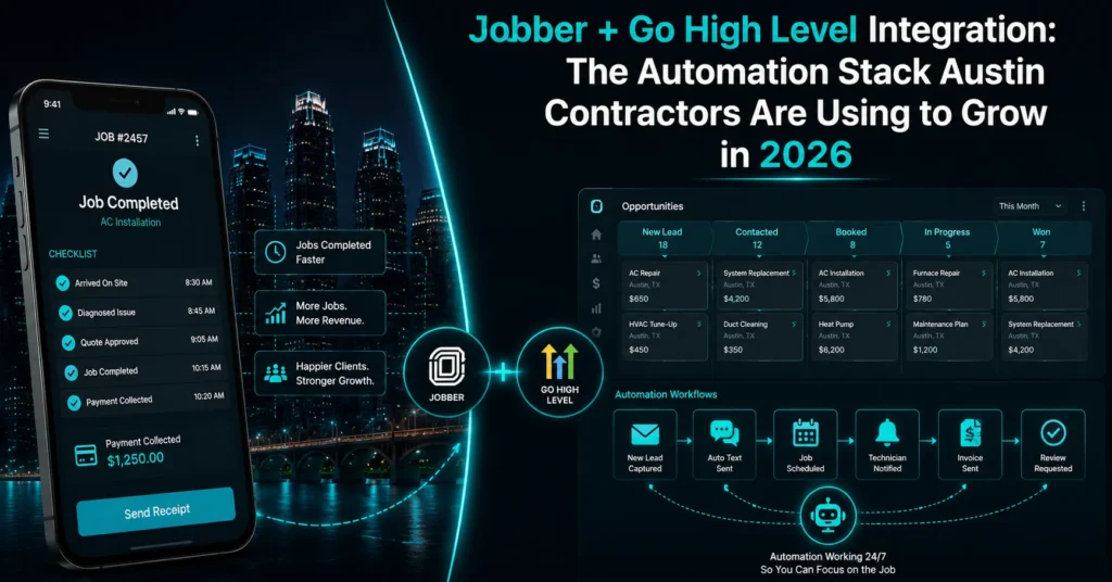 Jobber Go High Level integration for Austin home service contractors 2026