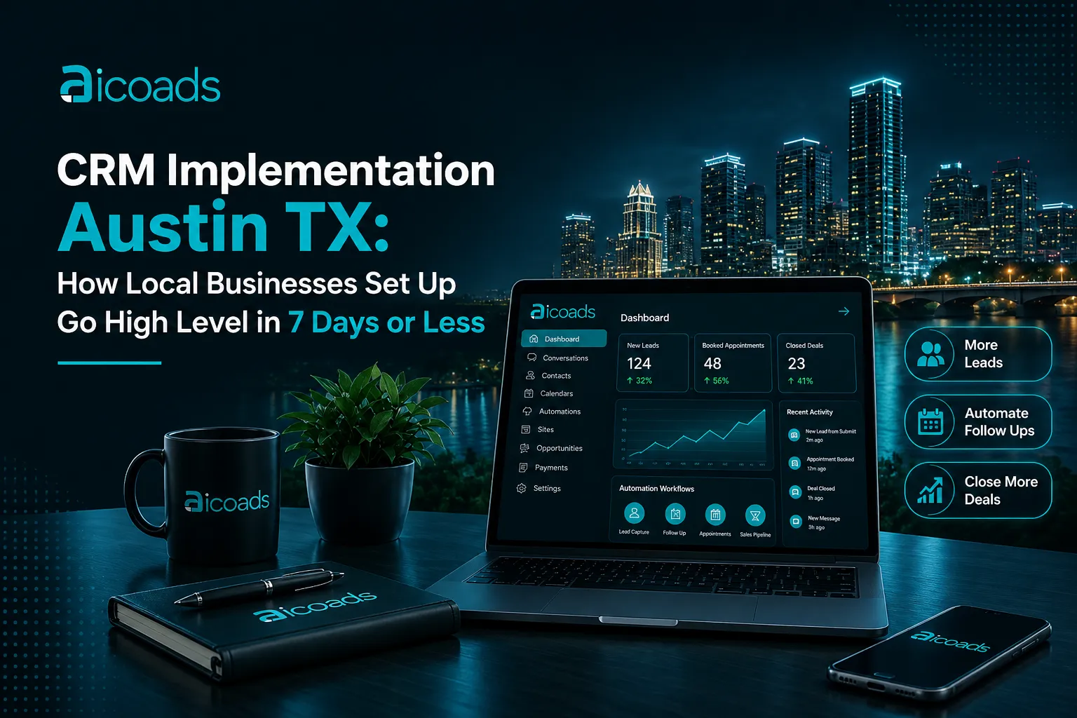 CRM Implementation Austin TX: How Local Businesses Set Up Go High Level in 7 Days or Less