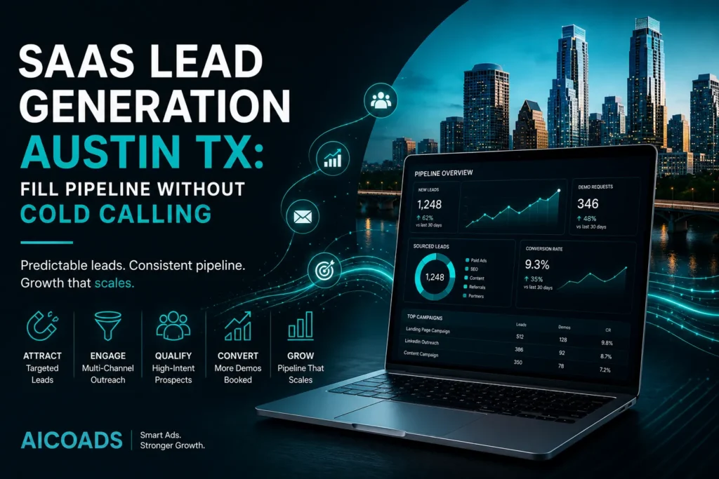 SaaS lead generation Austin TX using AI-powered marketing to build a predictable sales pipeline without cold calling