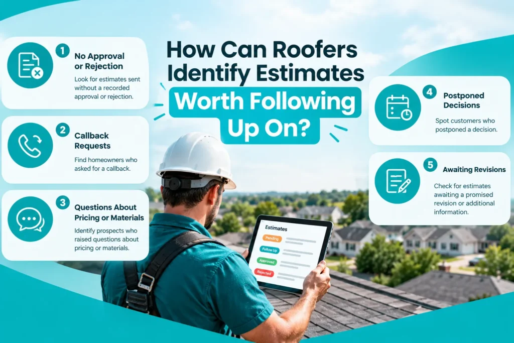 How Can Roofers Identify Estimates Worth Following Up On