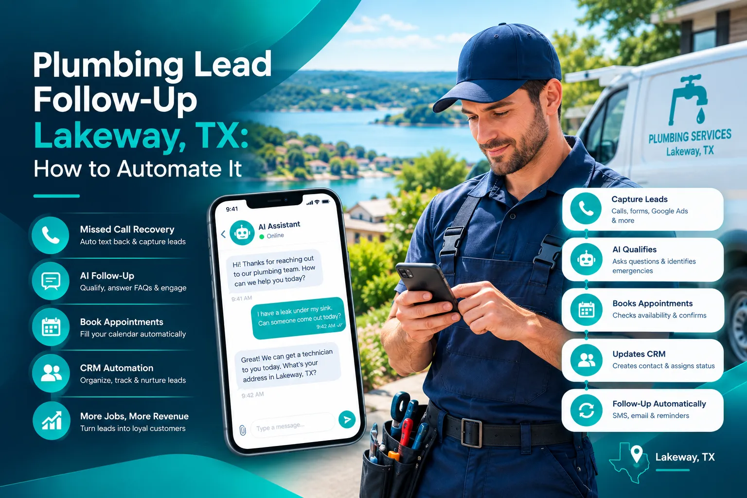 Plumbing Lead Follow-Up Lakeway TX How to Automate It