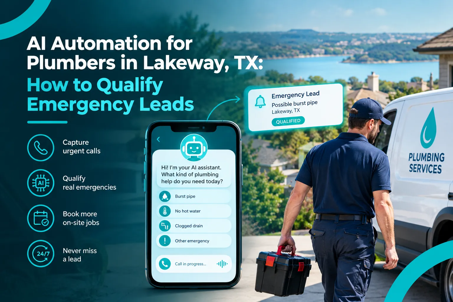 AI Automation for Plumbers in Lakeway, TX: How to Qualify Emergency Leads