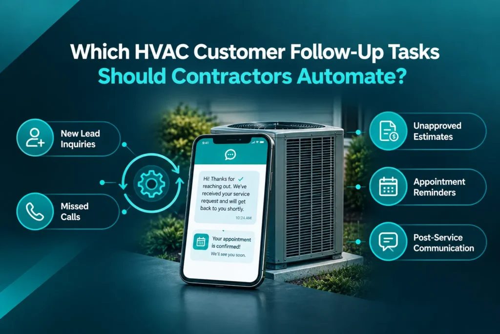 Which HVAC Customer Follow-Up Tasks Should Contractors Automate? 