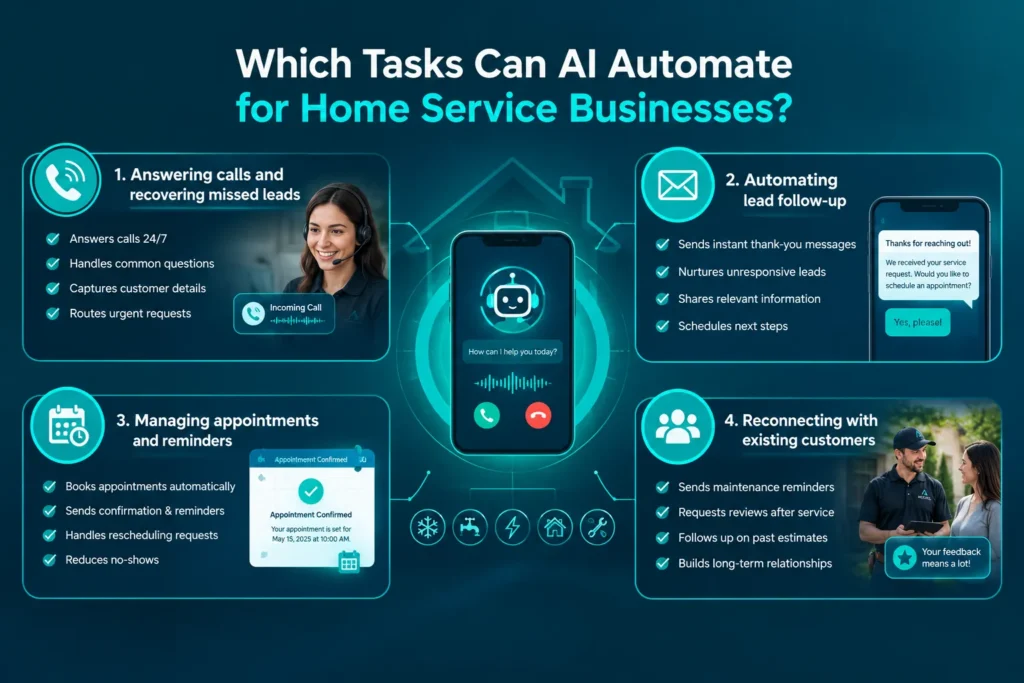 Which Tasks Can AI Automate for Home Service Businesses? 